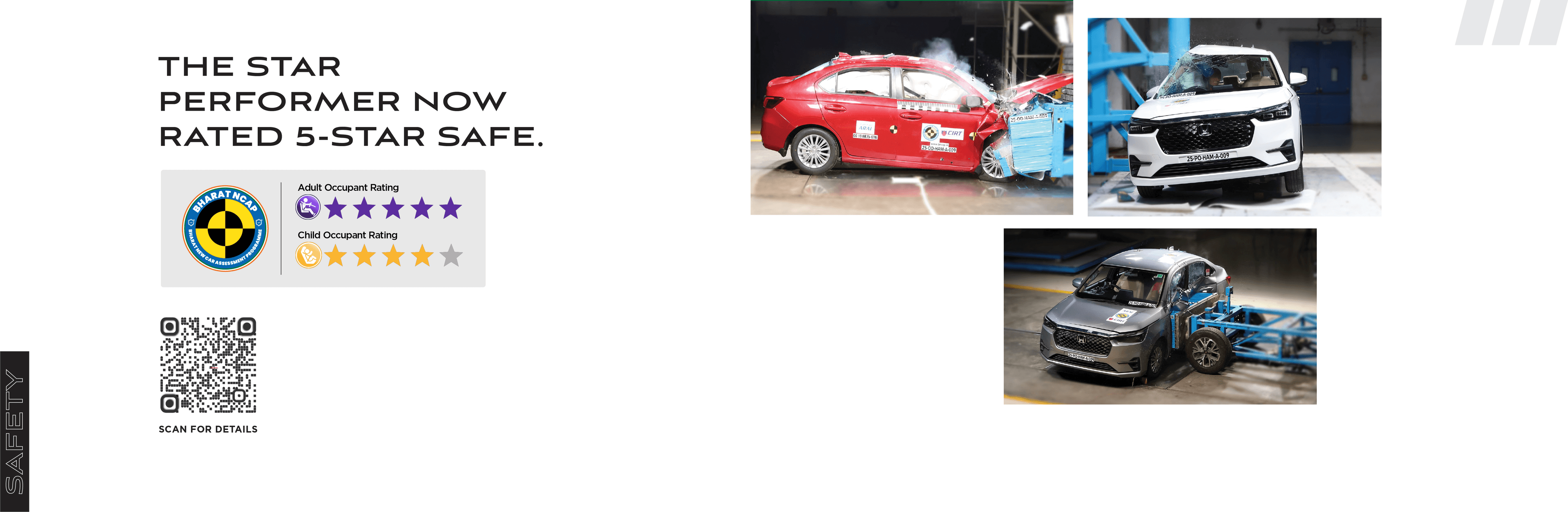 New Amaze Bharat NCAP 5-star rating