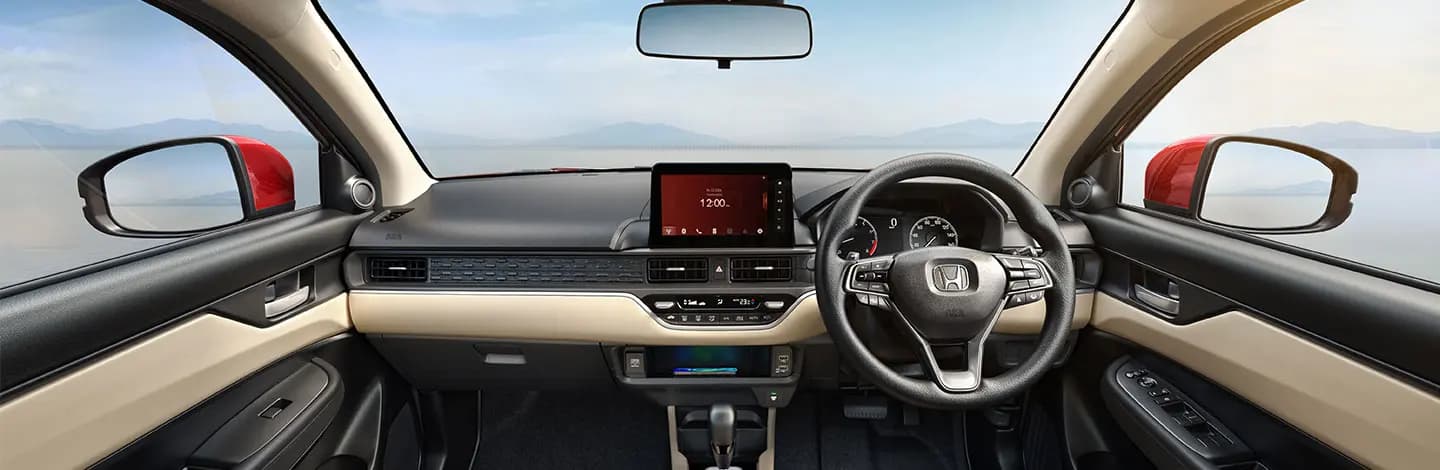 New Amaze dashboard and front cabin